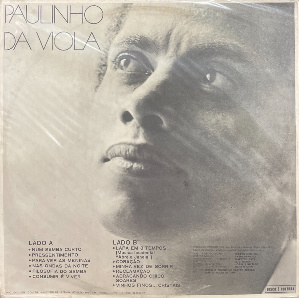 Paulinho da Viola Paulinho da Viola 1971 Estilhaços Discos