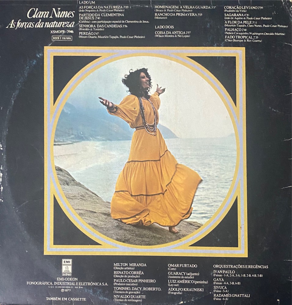 Clara Nunes As forças da natureza (1977) Estilhaços Discos Clara Nunes As forças da natureza (1977) Estilhaços Discos