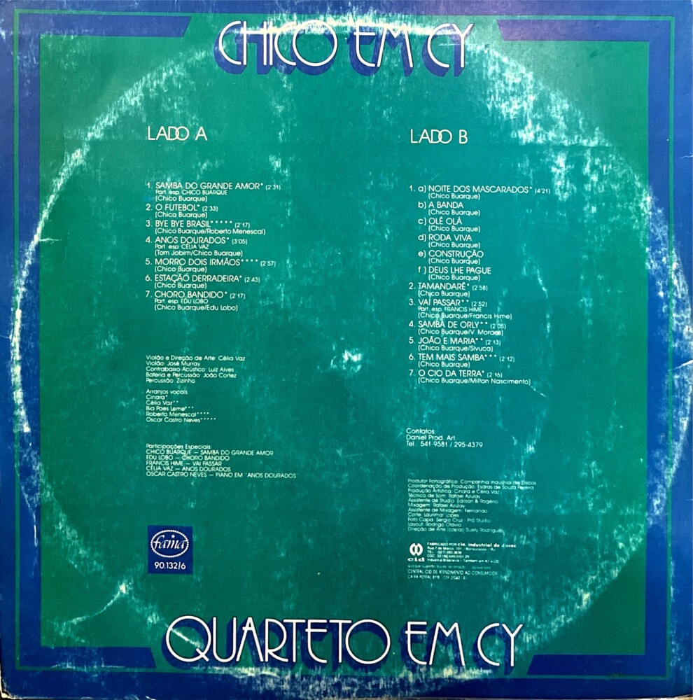 Quarteto em Cy Chico em Cy (1991) Estilhaços Discos