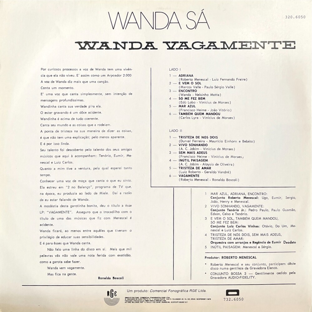 Wanda Sá - Wanda Vagamente (1964/1990) - Estilhaços Discos