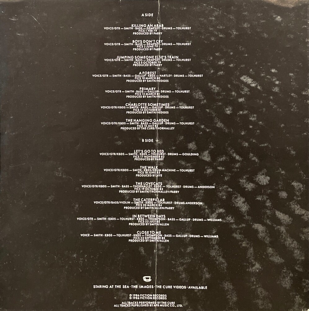 The Cure Standing On A Beach The Singles (1986) Estilhaços Discos